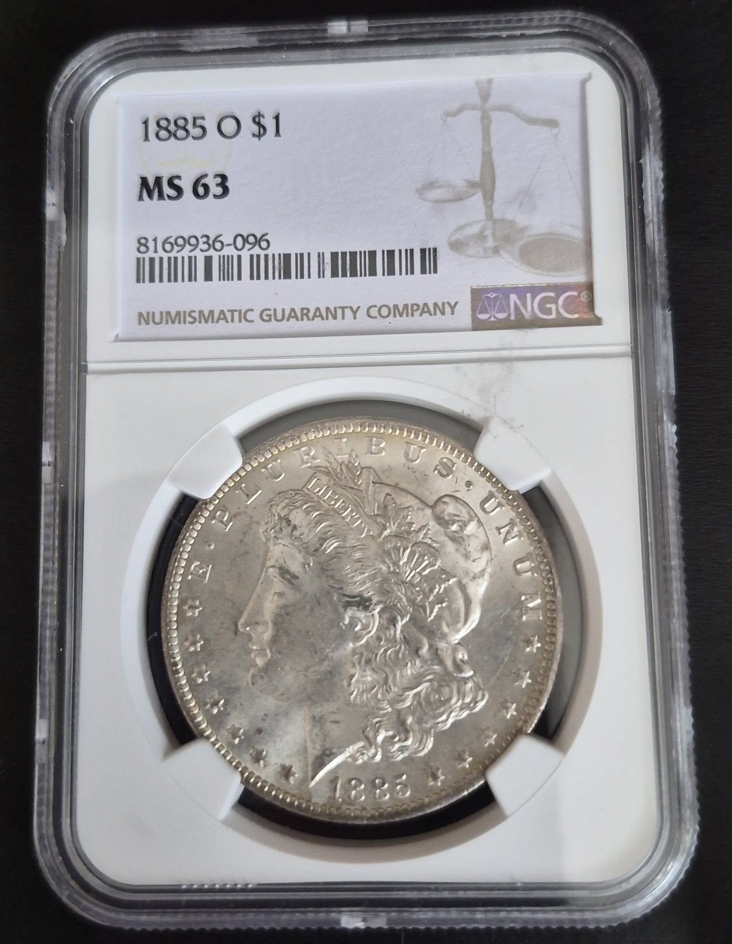 1885 O Morgan Silver Dollar Ms63