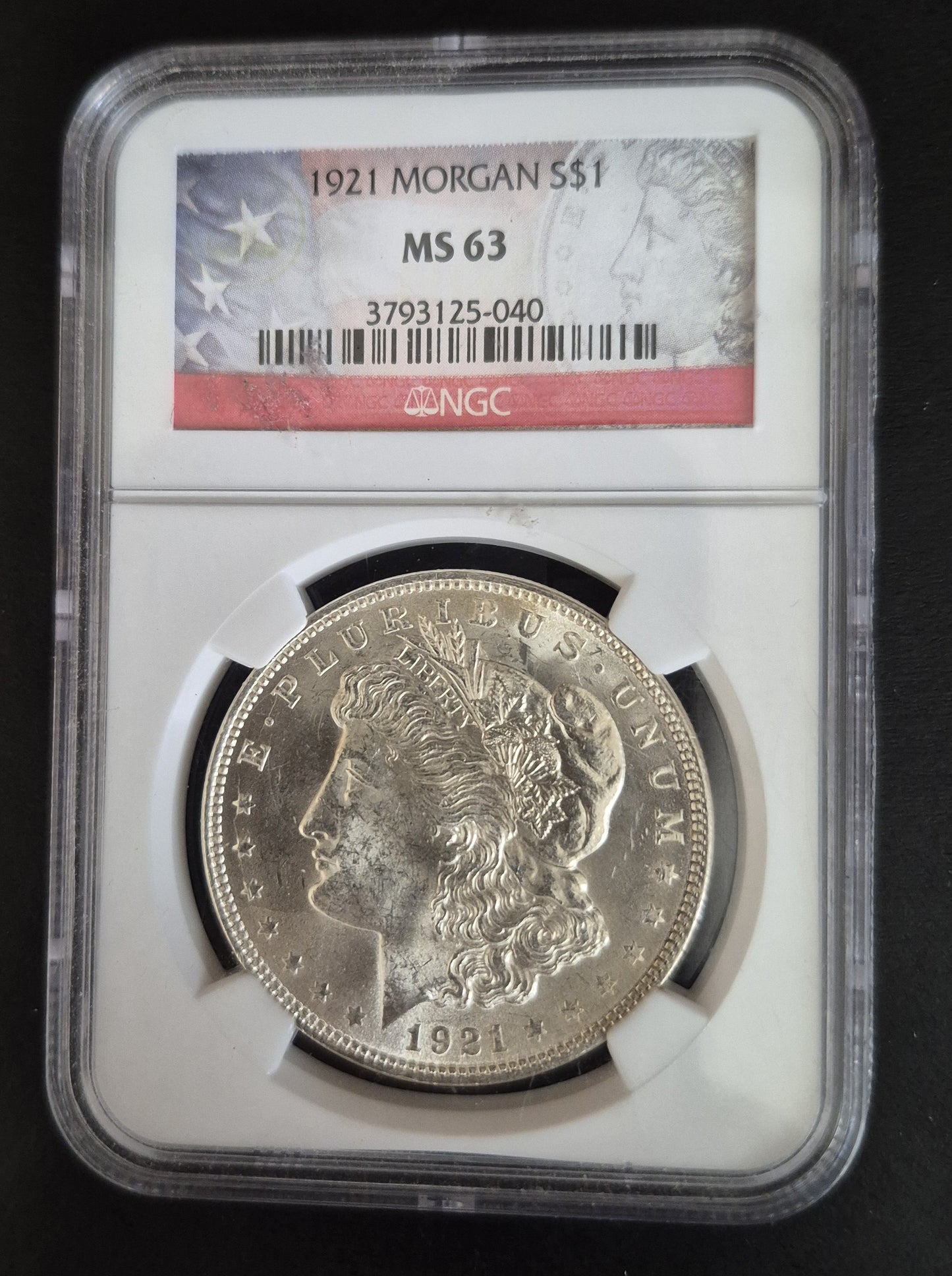 1921 Morgan Silver Dollar Ms63