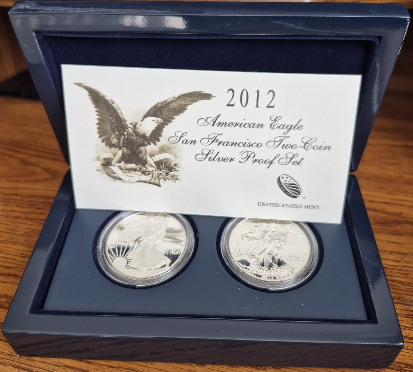 2012 American Eagle San Francisco Two Coin Silver Proof Set