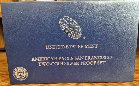 2012 American Eagle San Francisco Two Coin Silver Proof Set