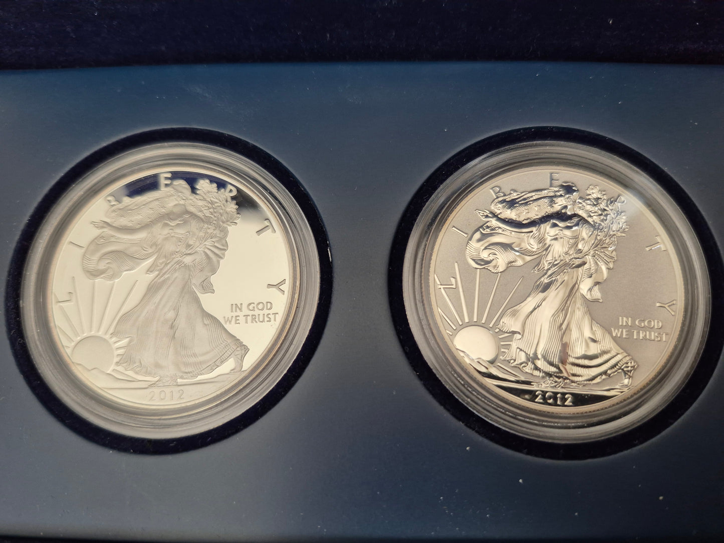 2012 American Eagle San Francisco Two Coin Silver Proof Set